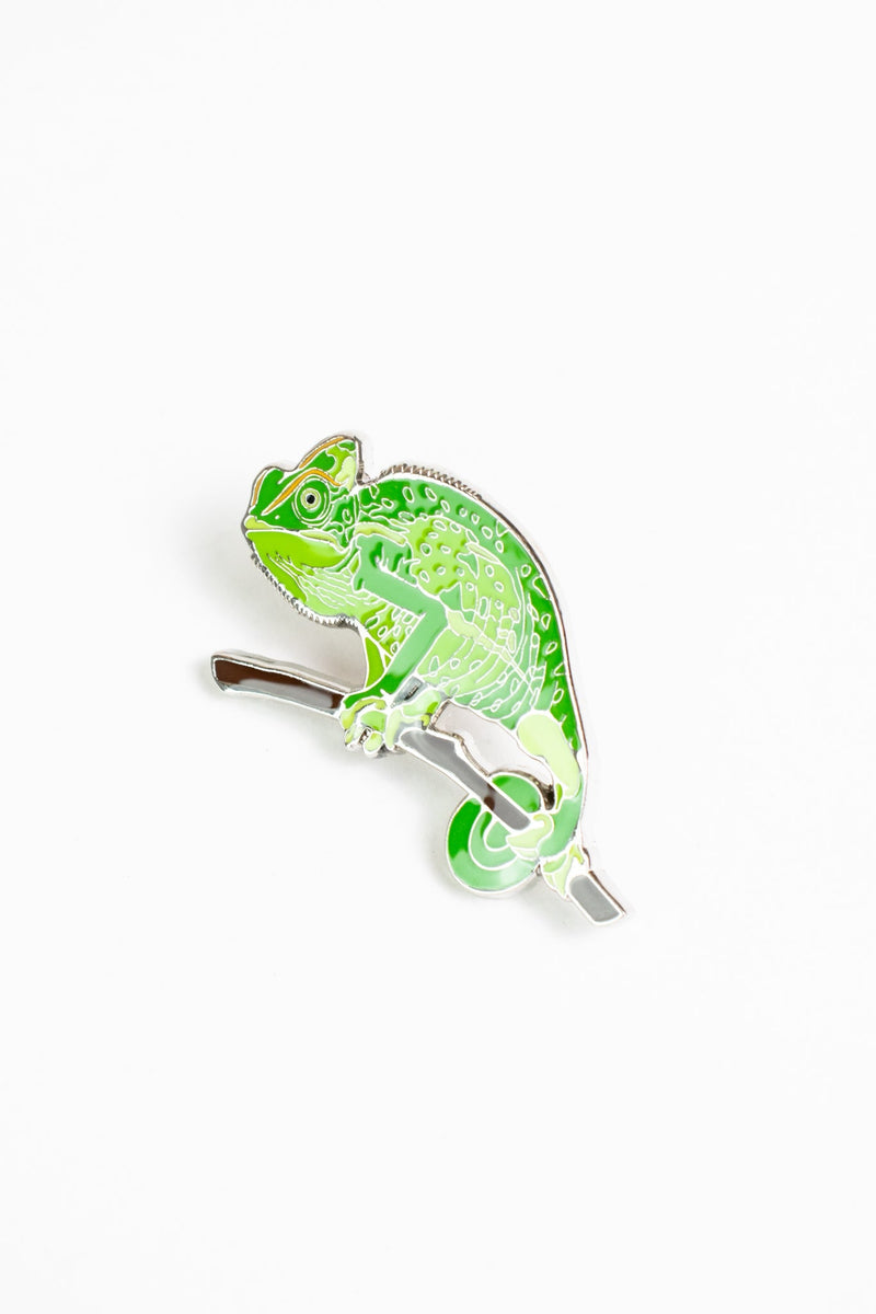 Chameleon Enamel Pin (Chamaeleonidae)