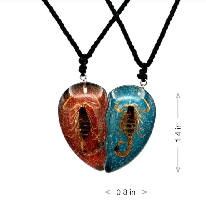 Real Scorpion Friendship Necklace