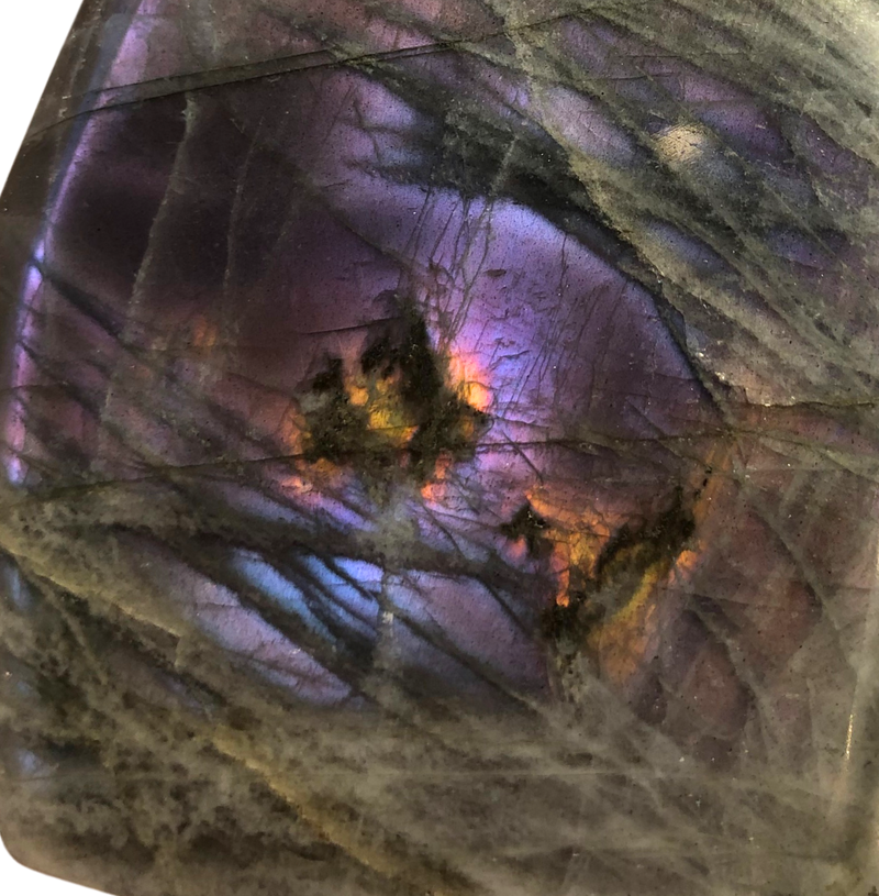 Purple Labradorite Mineral Specimen - Large