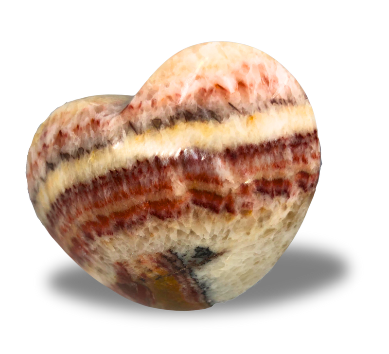 Rainbow Jasper Heart Mineral Specimen