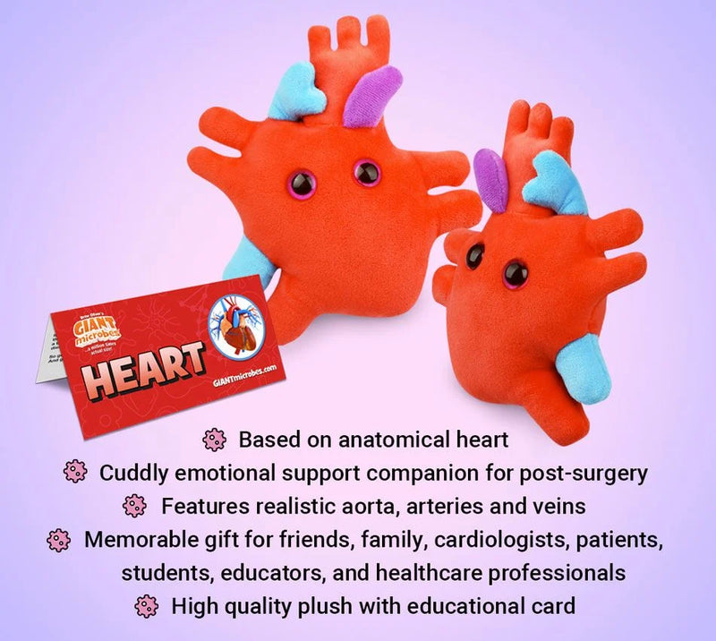 GIANTmicrobes Heart Plush