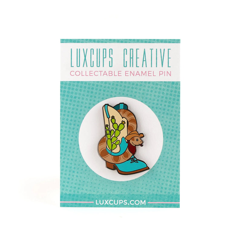 Snake In My Boot Enamel Pin