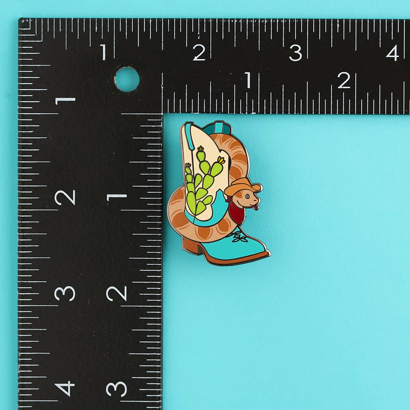 Snake In My Boot Enamel Pin