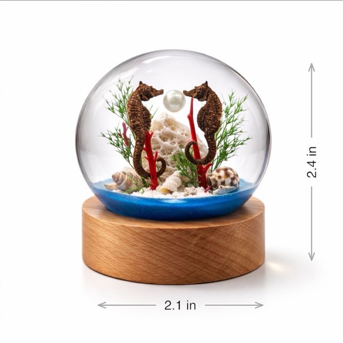 Seahorse Acrylic Globe