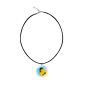 Real Butterfly in Iridescent Acrylic Necklace