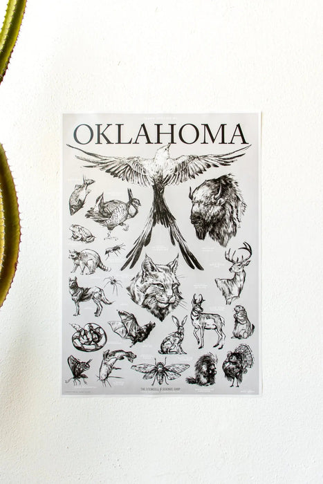 Oklahoma Wildlife Educational Chart