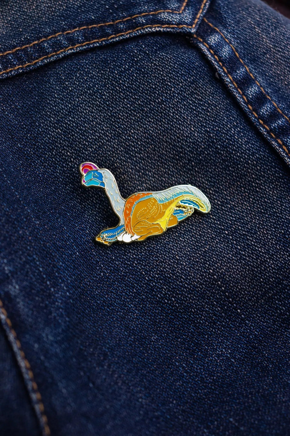 Oviraptor Enamel Pin (Oviraptor philoceratops) For Sale — Skulls ...