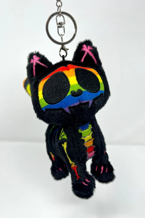 Skelekitty Plush Keychain