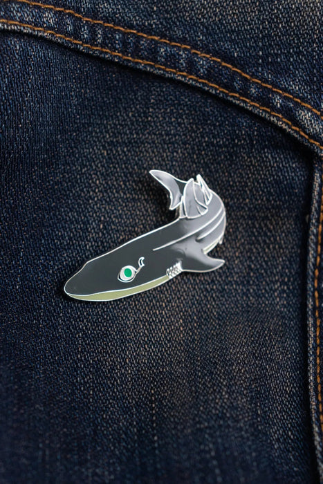 Longnose Spurdog Enamel Pin (Squalus mitsukurii)