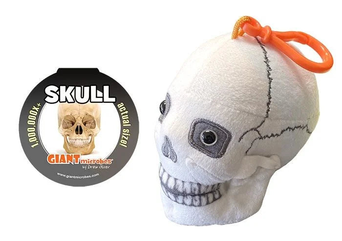 GIANTmicrobes Skull Keychain