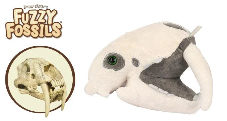 Giant Microbes Smilodon Skull Plush For Sale — Skulls Unlimited