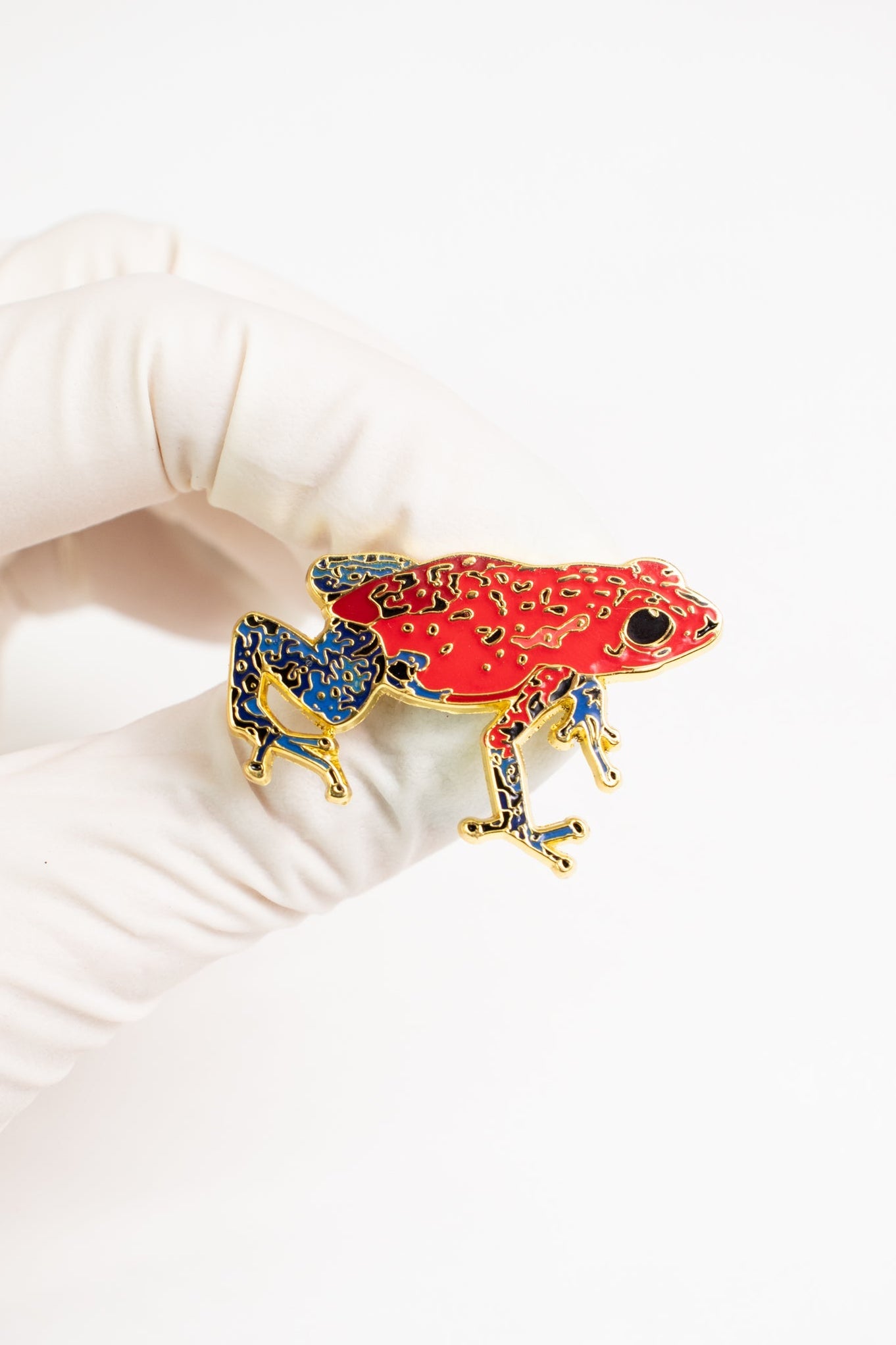 Strawberry Poison Dart Frog Enamel Pin (Dendrobates pumilio) For Sale ...