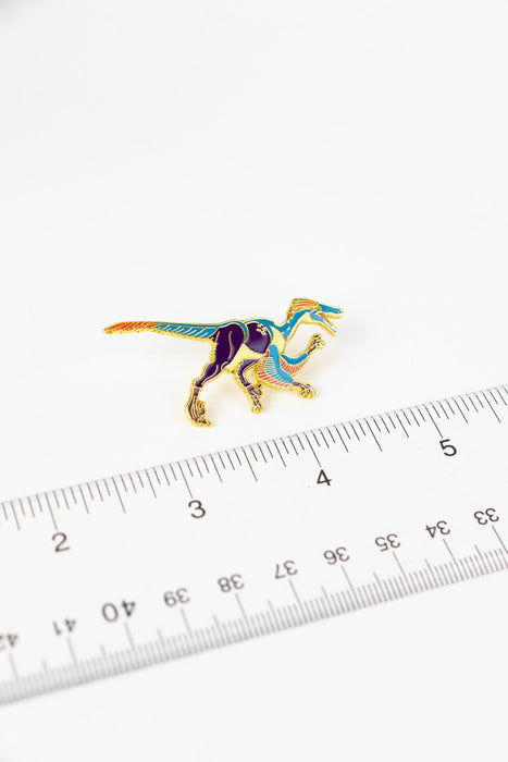 Velociraptor Enamel Pin (Velociraptor mongoliensis)