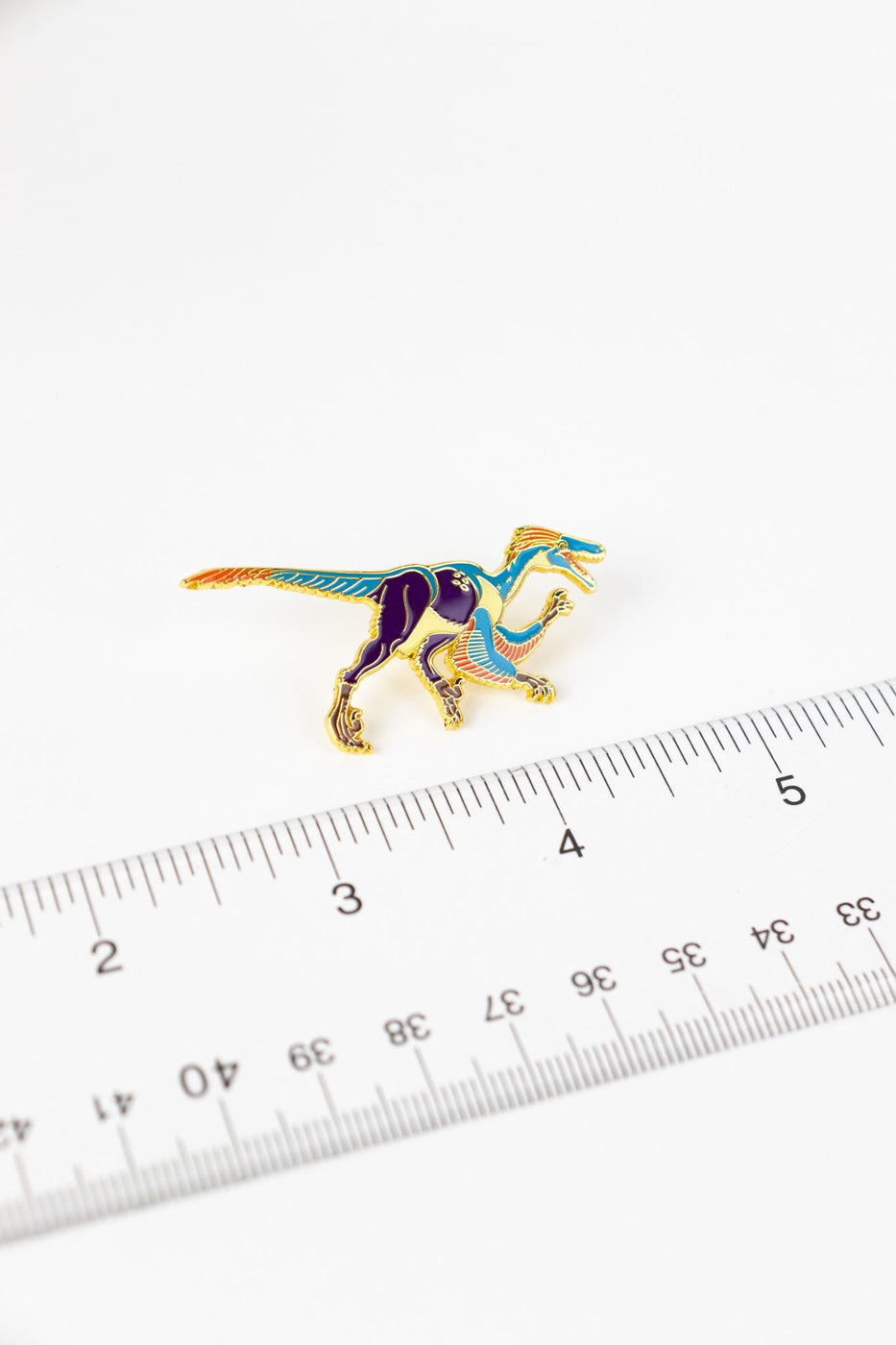 Velociraptor Enamel Pin (Velociraptor mongoliensis) For Sale — Skulls ...