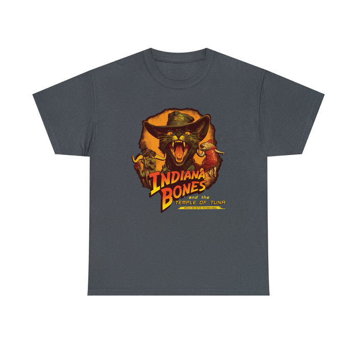 Indiana Bones and the Temple of Tuna T-shirt (Dark Colors)