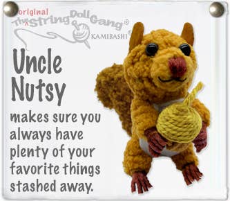 Uncle Nutsy the Squirrel (The String Doll Keychain)