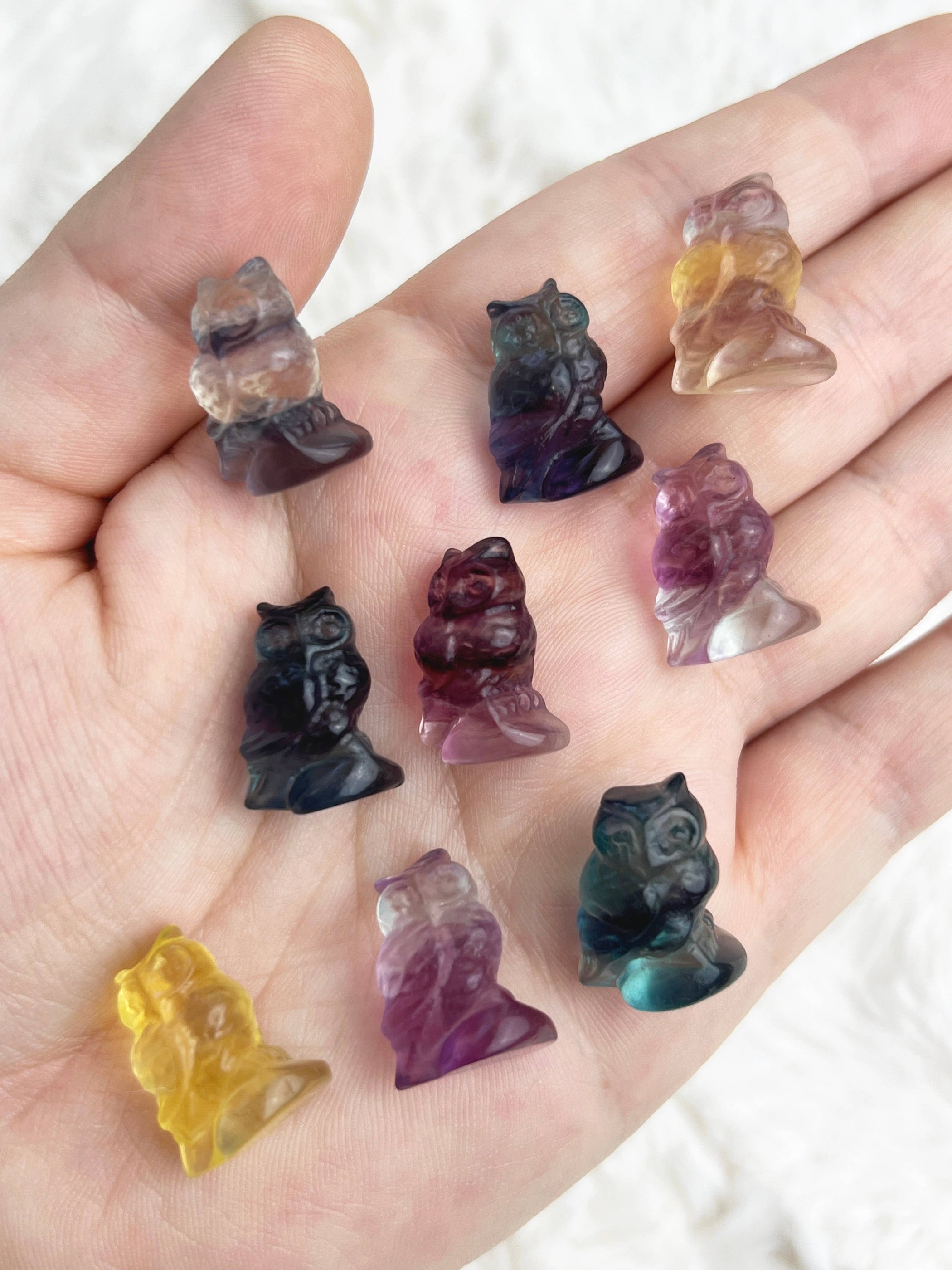 Fluorite Mini Owl For Sale — Skulls Unlimited International, Inc.