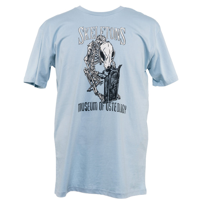 Raccoon with Candy Logo T-shirt - Pale Blue