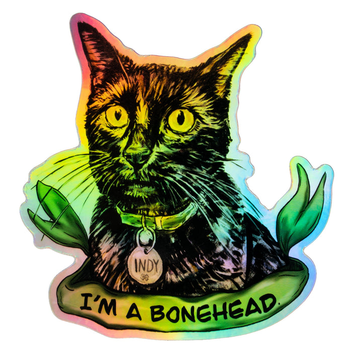 Sir Indiana Bones "Bonehead" Holographic Sticker