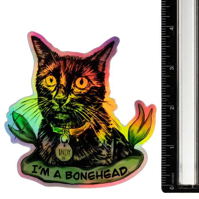 Sir Indiana Bones "Bonehead" Holographic Sticker