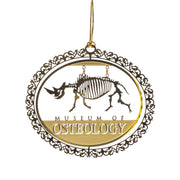 SKELETONS: Museum of Osteology Brass Rhino Ornament