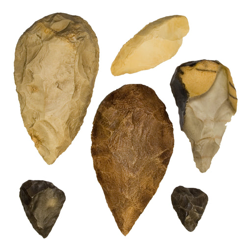 Replica Fossil Hominid Tools - Set of 6