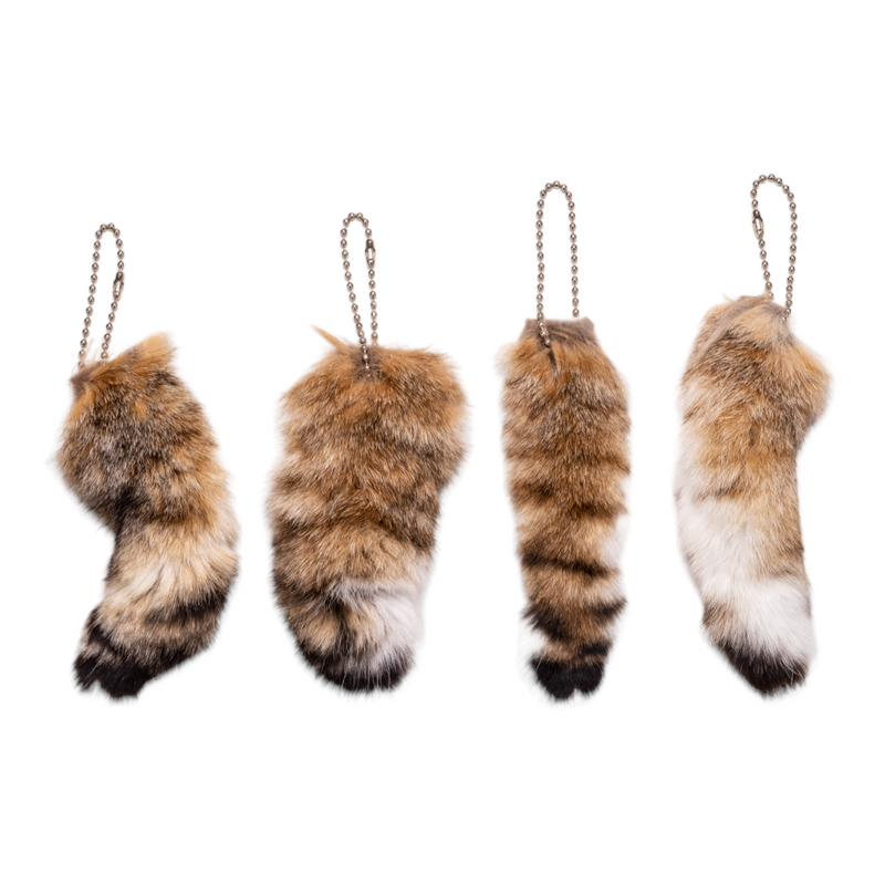 Real Lynx Tail on Ball Chain - Single