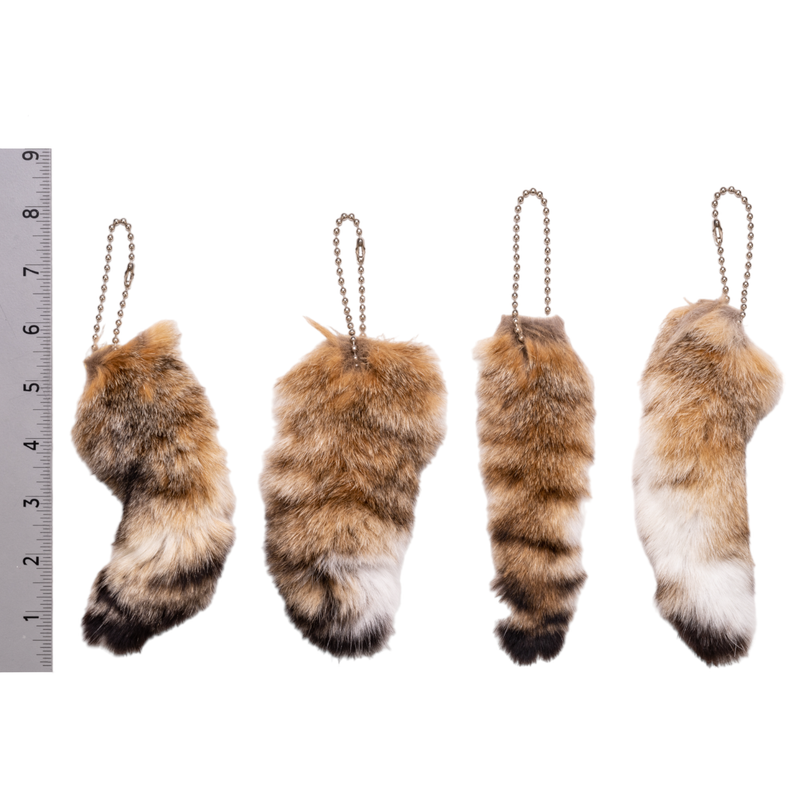 Real Lynx Tail on Ball Chain - Single