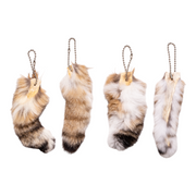 Real Lynx Tail on Ball Chain - Single