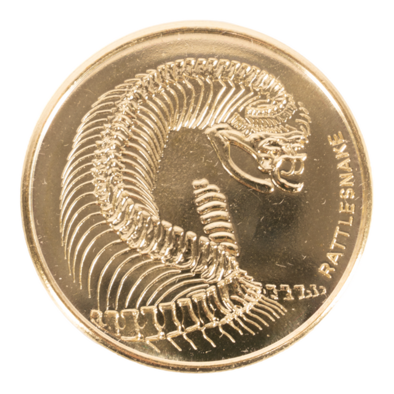 SKELETONS: Museum of Osteology Golden Medallion Coin