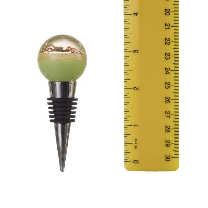 Real Spider in Acrylic Wine Stopper (Glow-in-the-Dark)