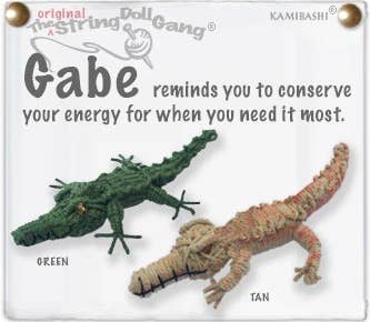 Gabe the Gator (The String Doll Keychain)