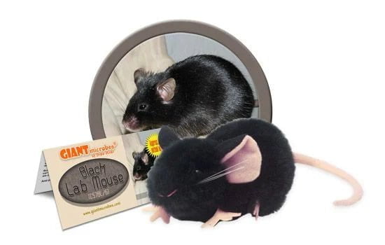 Giant Microbes Black Lab Mouse