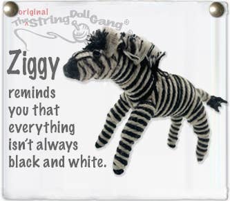 Ziggy the Zebra (The String Doll Keychain)