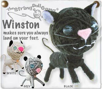 Winston the Cat (The String Doll Keychain)