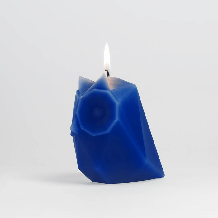 PyroPet Ugla Owl Candle - Electric Blue