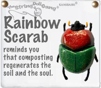 Rainbow Scarab (The String Doll Keychain)
