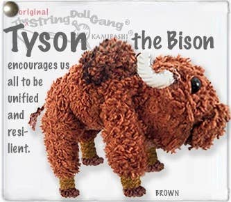 Tyson the Bison (The String Doll Keychain)