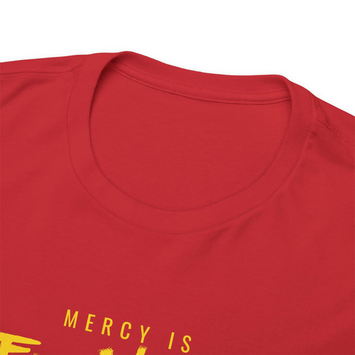 Mercy is FUR THE WEAK - Sir Indiana Bones Karate T-shirt
