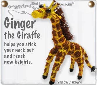 Ginger the Giraffe (The String Doll Keychain)