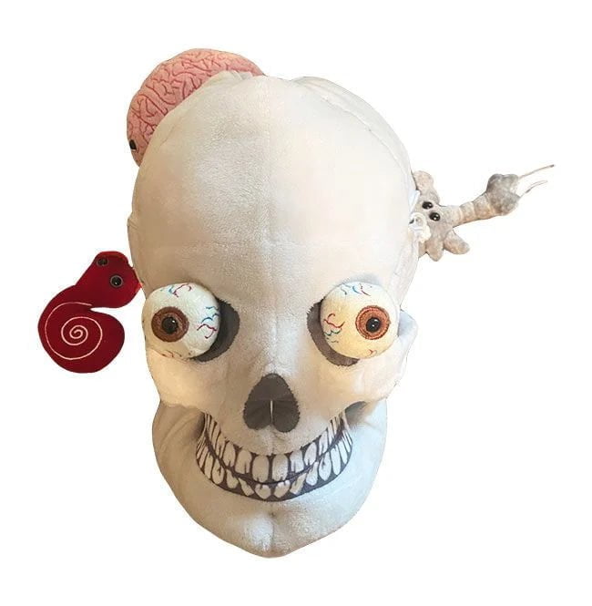 GIANTmicrobes Deluxe Skull Plush With Hidden Organs